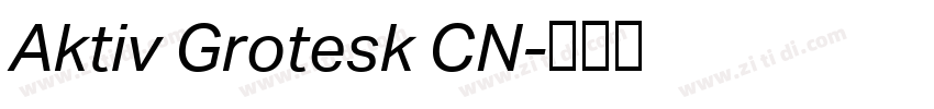 Aktiv Grotesk CN字体转换